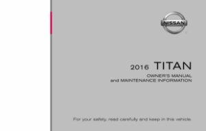 2016 Nissan Titan Owner's Manual
