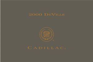 2000 Cadillac Deville Owner's Manual