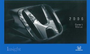2006 Honda Insight Owner's Manual