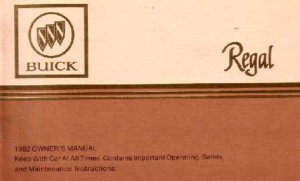 1982 Buick Regal Owner's Manual