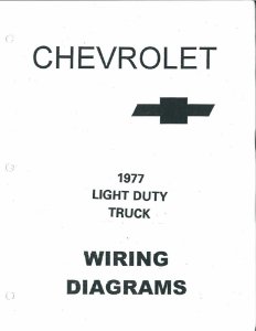 1977 Chevrolet Truck CK 10-30 SERIES Wiring Diagrams Manual