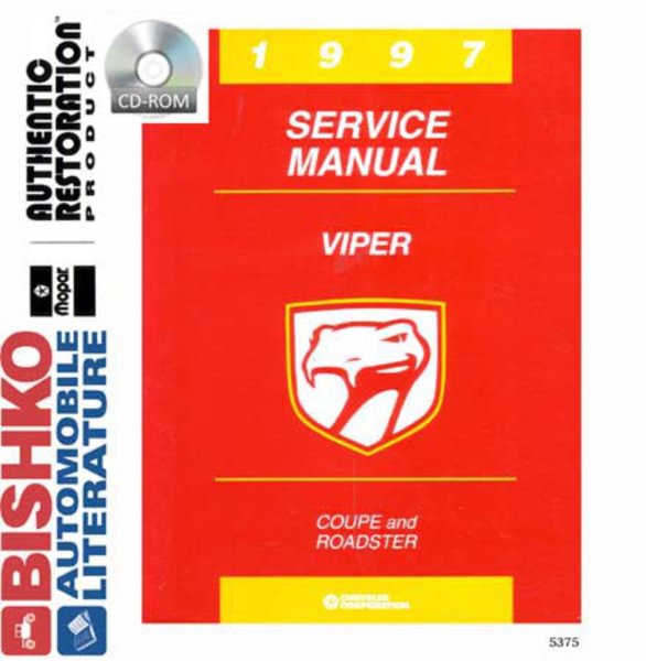 1997 Dodge Viper Factory Shop Service Manual