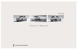 2017 Lincoln MKC Owner's Manual