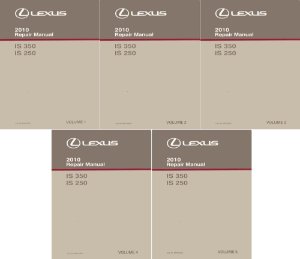 2010 Lexus IS 350 IS 250 Factory Shop Service Manual