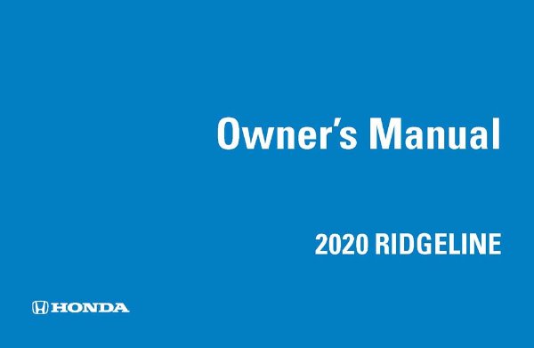 2020 Honda Ridgeline Owner's Manual