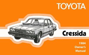 1984 Toyota Cressida Owner's Manual