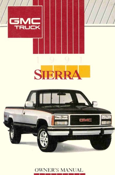1991 GMC Sierra Owner's Manual
