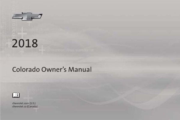 2018 Chevrolet COLORADO Owner's Manual