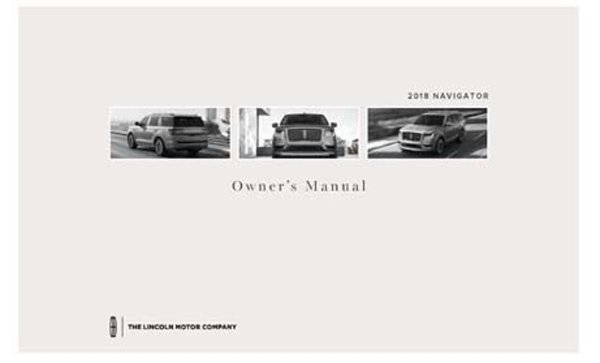 2018 Lincoln Navigator Owner's Manual