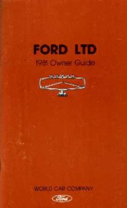 1981 Ford LTD Owner's Manual