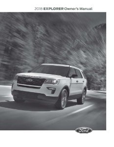 2018 Ford Explorer Owner's Manual