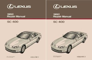 1992 Lexus SC 400 Factory Shop Service Manual