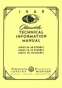 1948 Oldsmobile ALL MODELS - SUPP Factory Shop Service Manual