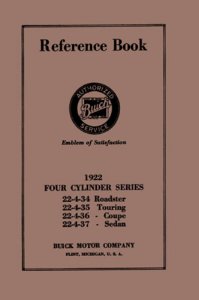 1922 Buick 4-Cylinder Owner's Manual