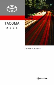 2026 Toyota Tacoma Owner's Manual