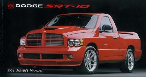 2004 Dodge SRT-10 Owner's Manual