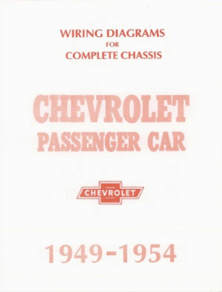 1949–1954 Chevrolet NO CORVETTE Wiring Diagrams Manual