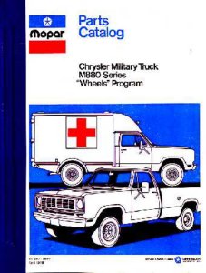 1978 Dodge Truck Military Trucks Parts Book