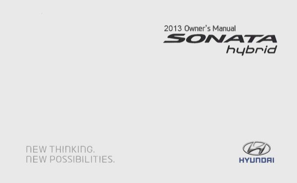 2013 Hyundai Sonata HEV Owner's Manual