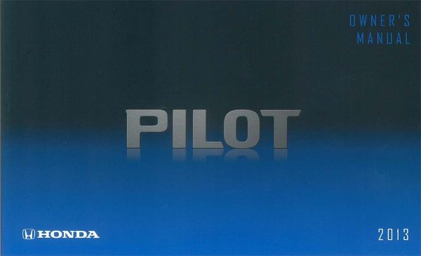 2013 Honda Pilot Owner's Manual