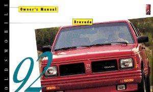 1992 Oldsmobile Bravada Owner's Manual