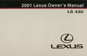 2001 Lexus LS 430 Owner's Manual