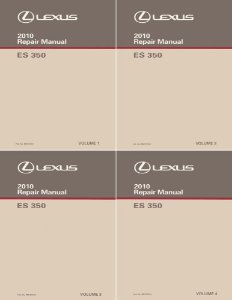 2010 Lexus ES 350 Factory Shop Service Manual