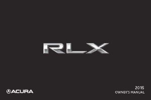 2015 Acura RLX Owner's Manual