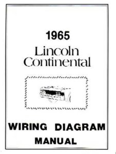 1965 Lincoln Continental Wiring Diagrams Manual