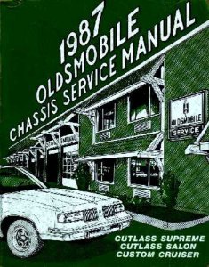 1987 Oldsmobile Cruiser, Cutlass Salon, Cutlass Supreme Factory Shop Service Manual