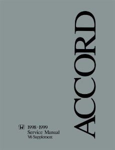 1998–1999 Honda Accord V6 Engine Factory Shop Service Manual