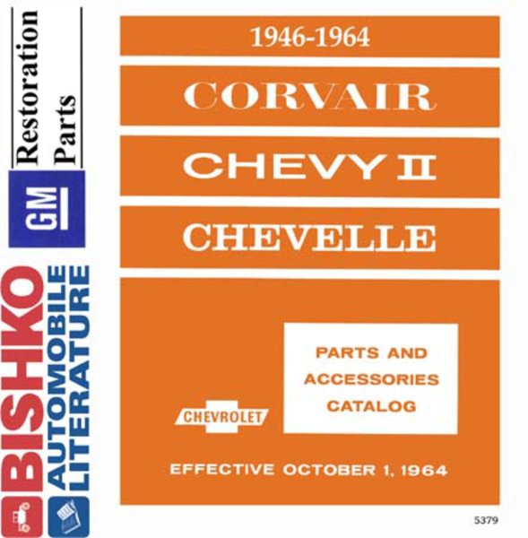 1946 1961 1962 1963 1964 Chevrolet Part Numbers Book PDF List Guide Interchange