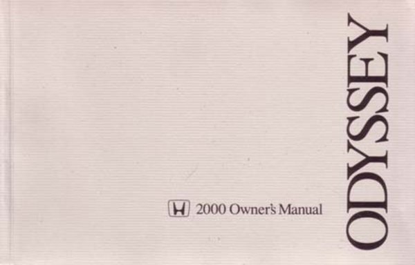 2000 Honda Odyssey Owner's Manual
