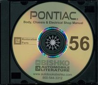 1956 PONTIAC Chassis & Electrical Service Manual w/Autotrans Supp & AC manuals sample image