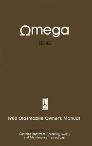 1980 Oldsmobile Omega Owner's Manual