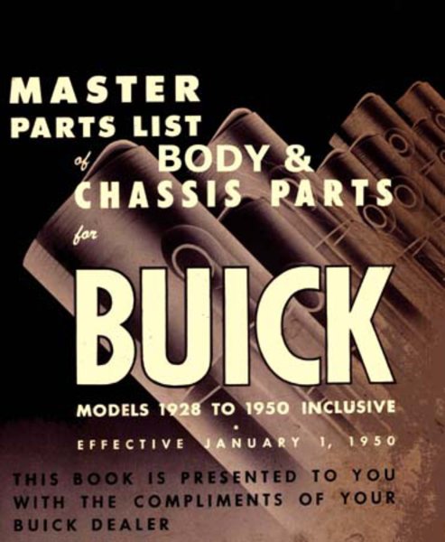1928–1950 Buick All Models Parts Book