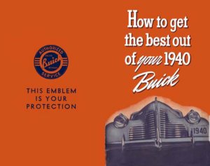 1940 Buick All Models Owner's Manual