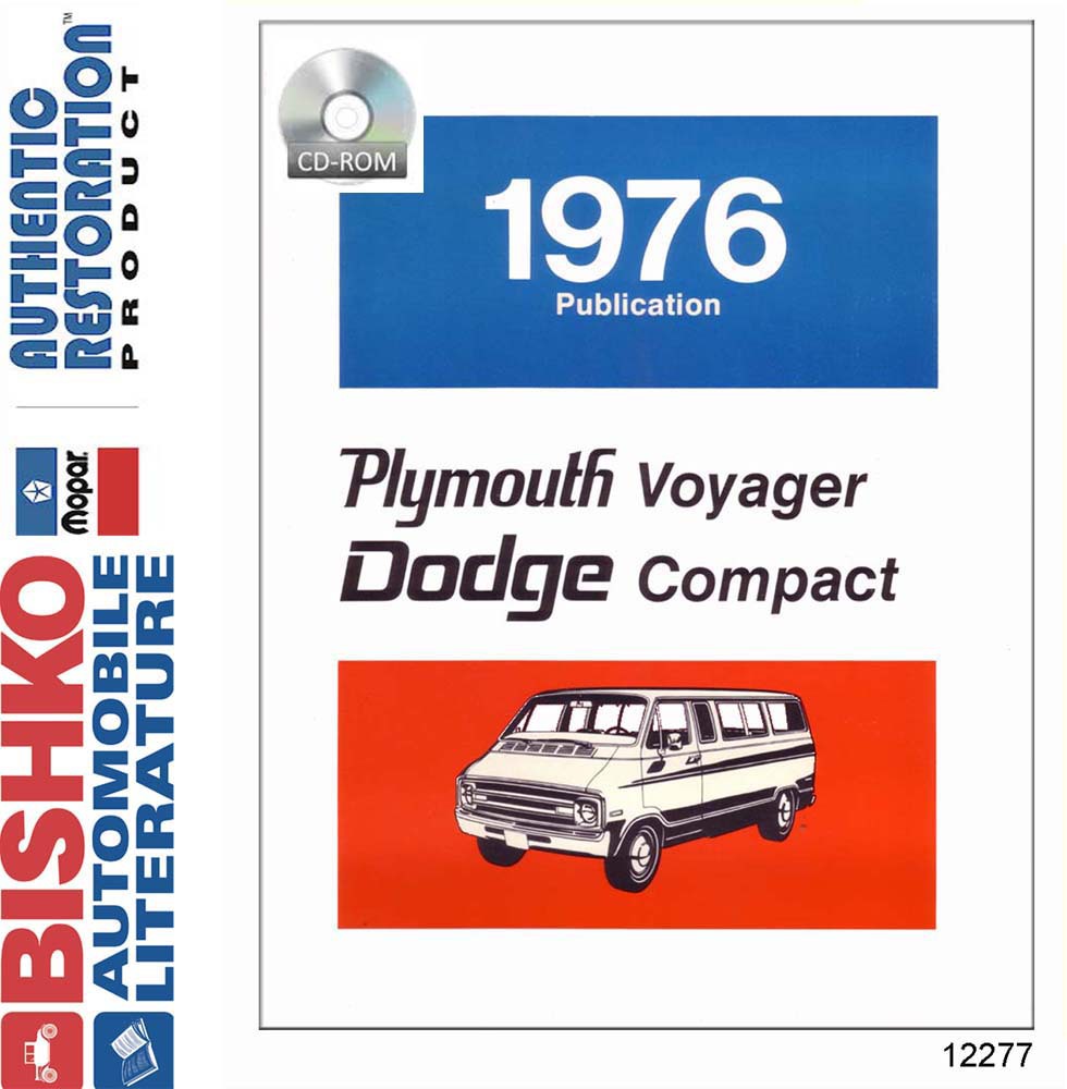1976 Dodge Compact Van, Voyager Factory Shop Service Manual