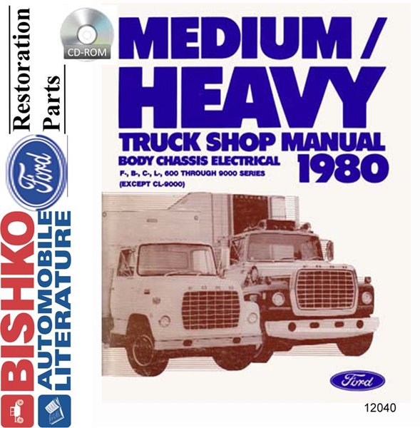 1980 FORD MED DUTY, HEAVY DUTY Body, Chassis & Electrical Service Manual main image