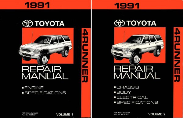 1991 Toyota 4-Runner Shop Service Repair Manual