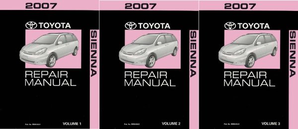 2007 Toyota Sienna Factory Shop Service Manual