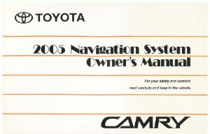 2005 Toyota Camry Owner's Manual