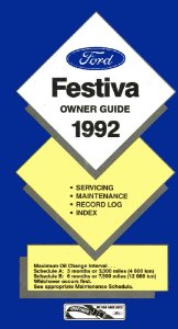 1992 Ford Festiva Owner's Manual