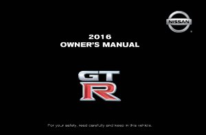 2016 Nissan GT-R Owner's Manual