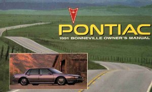 1991 Pontiac Bonneville Owner's Manual