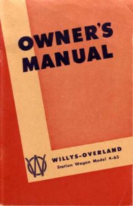1948 Jeep Wagons Owner's Manual