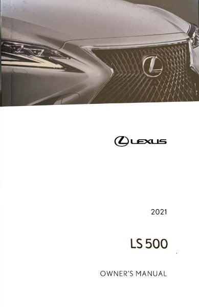 2021 Lexus LS 500 Owner's Manual