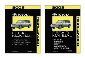 2002 Toyota Highlander Factory Shop Service Manual