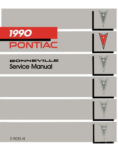 1990 Pontiac Bonneville Factory Shop Service Manual