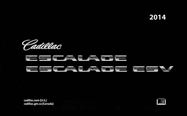 2014 Cadillac Escalade, Ecalade ESV Owner's Manual